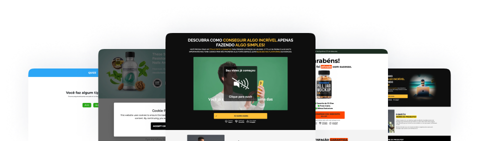 Páginas que podem ser criadas